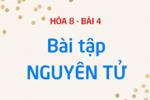 Bài tập về Nguyên tử, hạt nhân nguyên tử và lớp Electron - Hóa 8 bài 4